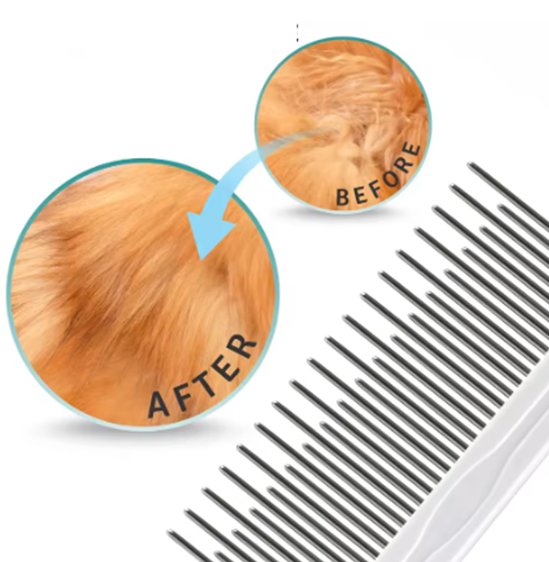 Pet Grooming Comb for Easy Fur Removal (Single Piece)