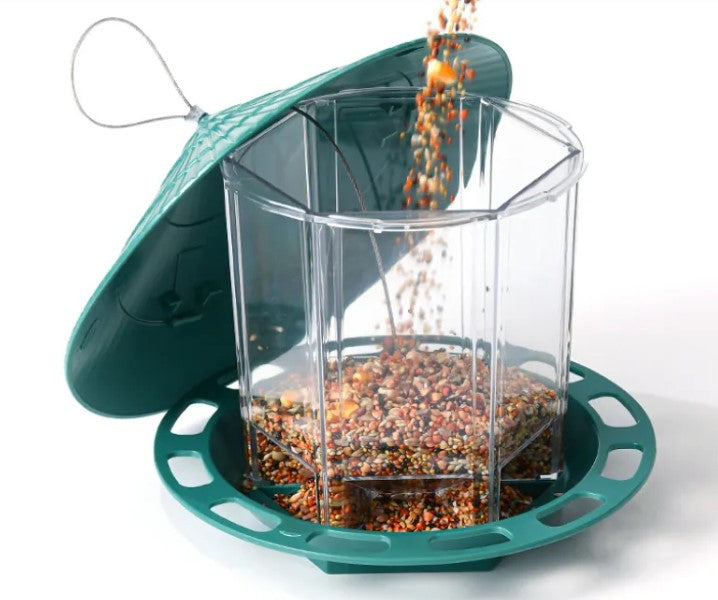 Outdoor Bird Feeder – Bird Feeder Station with Multiple Feeding Ports