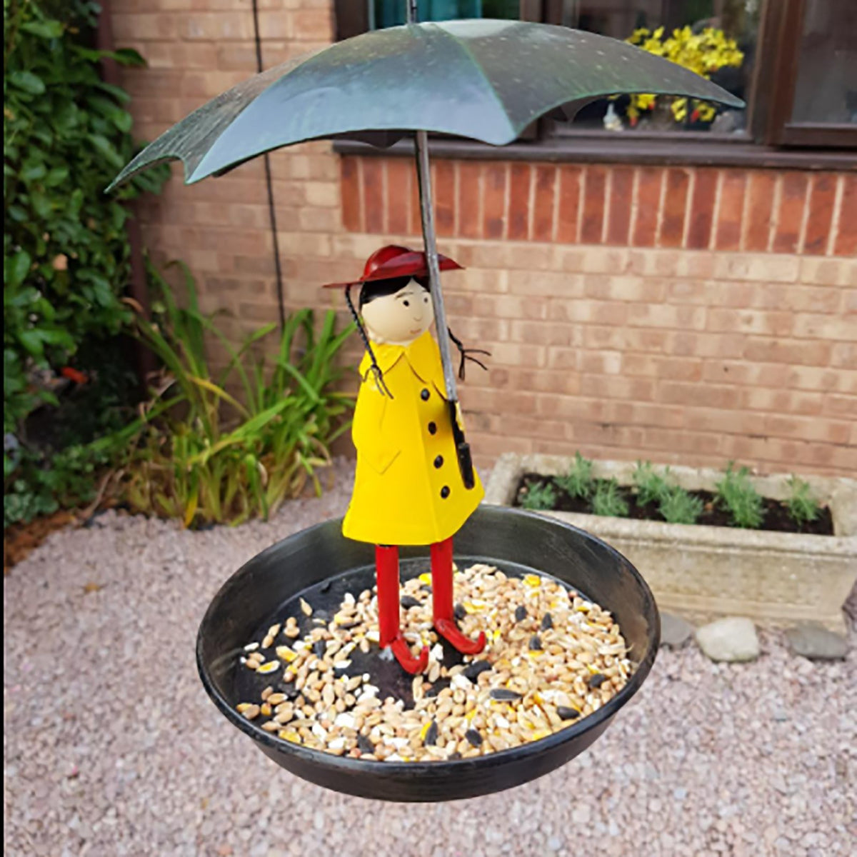 Hanging Bird Feeder, Umbrella Design – Bird Feeder Tray for Wild Birds