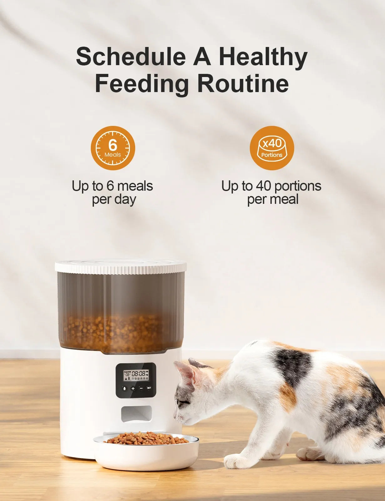 Automatic Smart Pet Feeder for Cats and Dogs