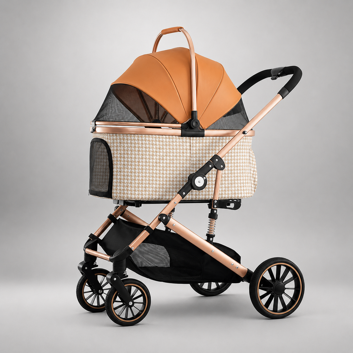 BNDC Medium Pet Stroller for Large Dogs, Foldable