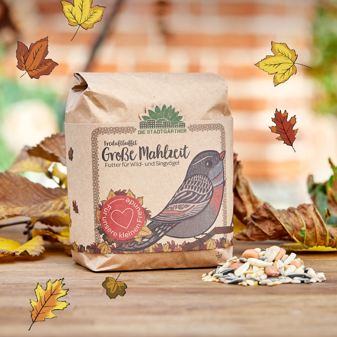 Die Stadtgärtner Bird Seed “Große Mahlzeit” – Wild Bird Food, 1 L
