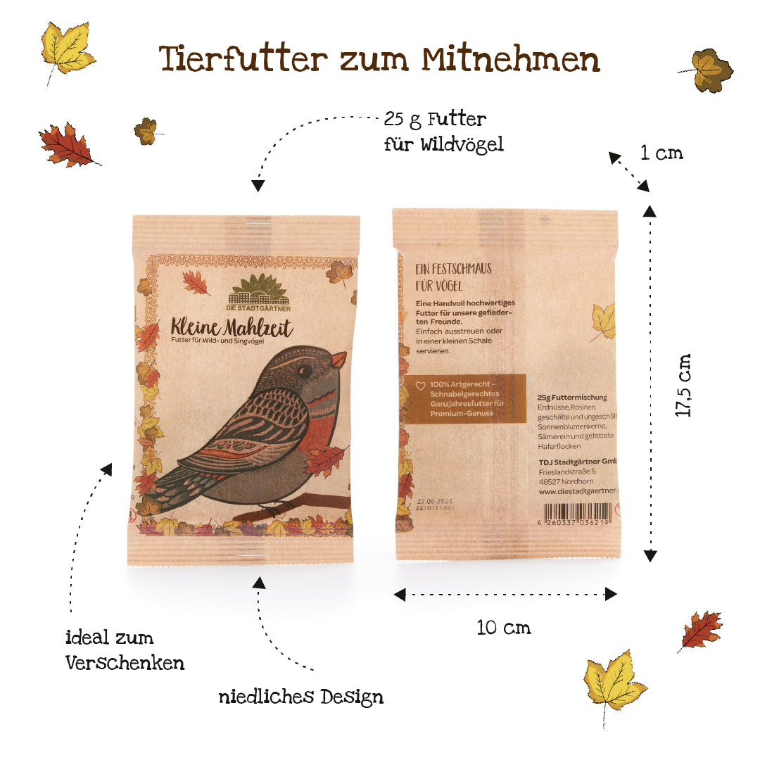 Die Stadtgärtner Bird Seed “Kleine Mahlzeit” – Wild Bird Food, 25 g