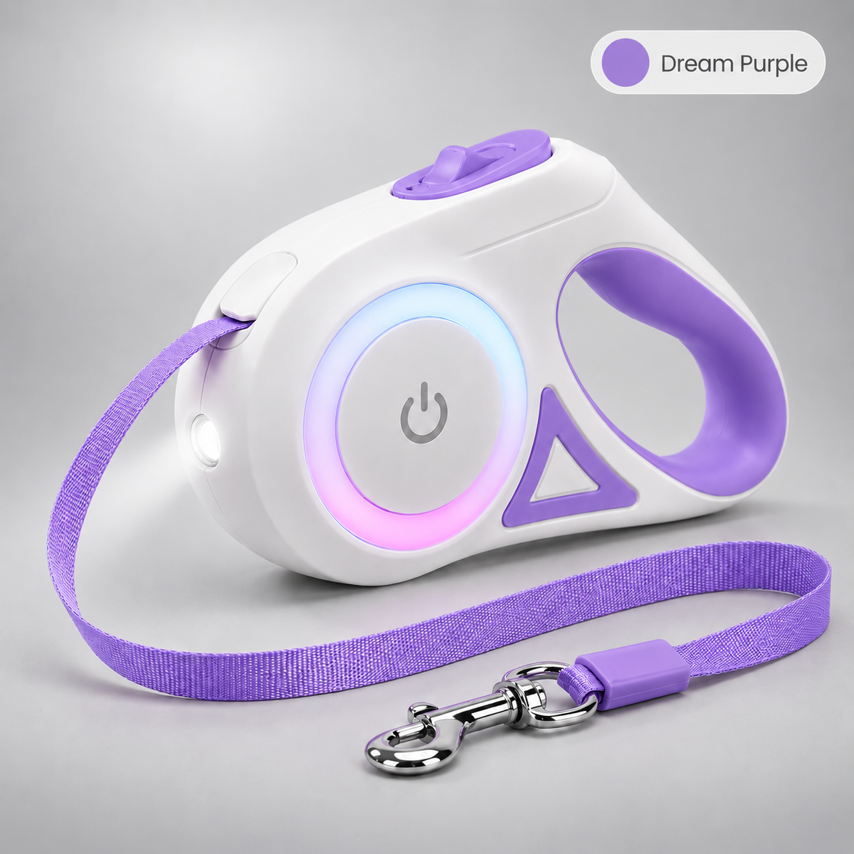 Retractable Dog Lead with LED Light – Extendable Dog Lead, 3 m or 5 m