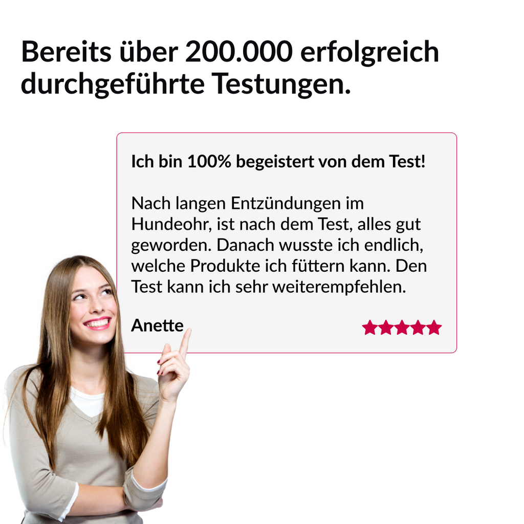 GenoLine Unverträglichkeitstest Hund – Futtermittel-Check per Speicheltest für Zuhause