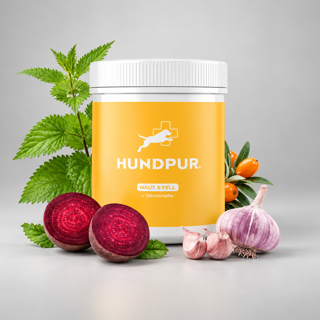 Hundpur® Skin & Coat – Dog Coat Supplement with Zinc & Biotin
