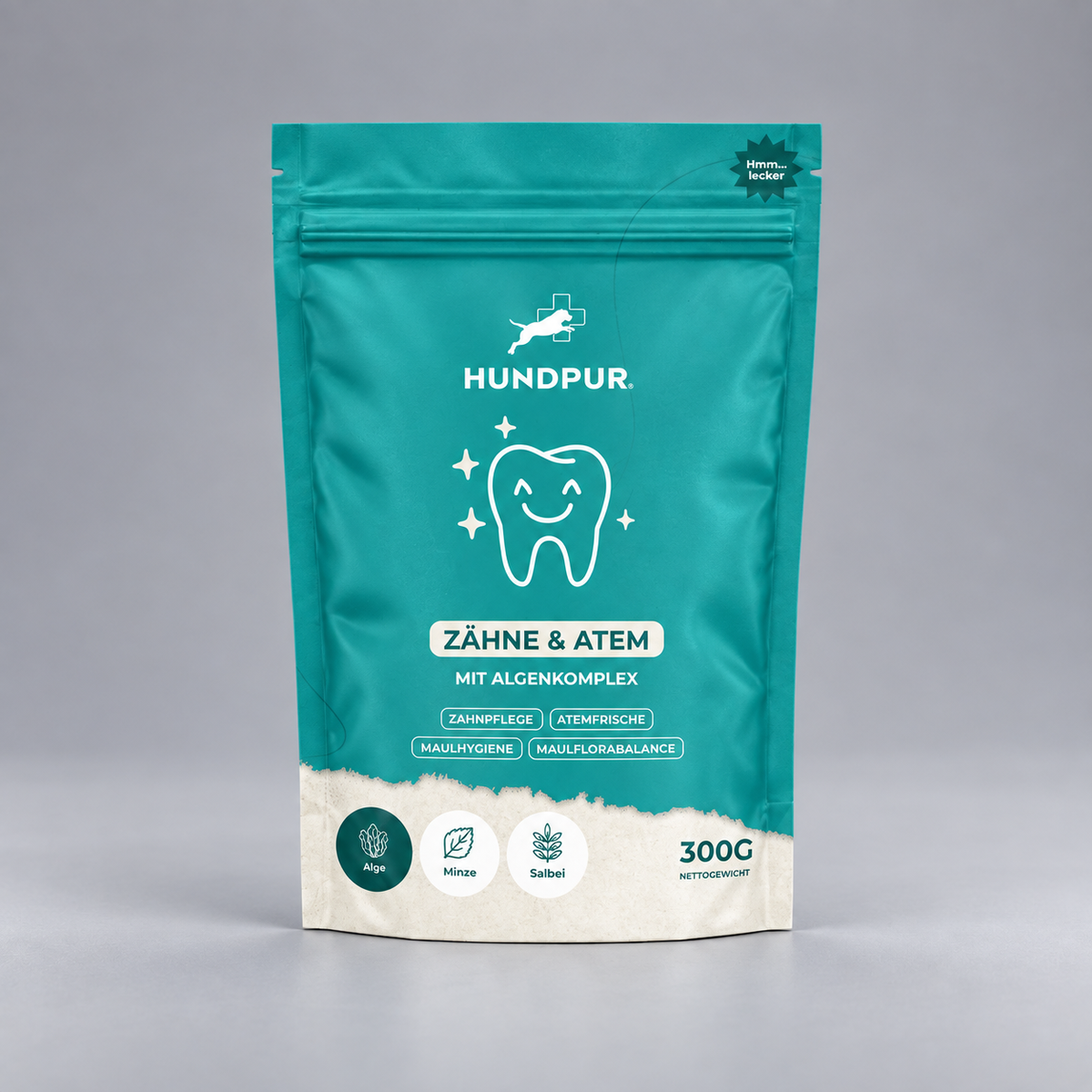 Hundpur® Teeth & Breath – Dog Dental Powder with Seaweed, for Plaque