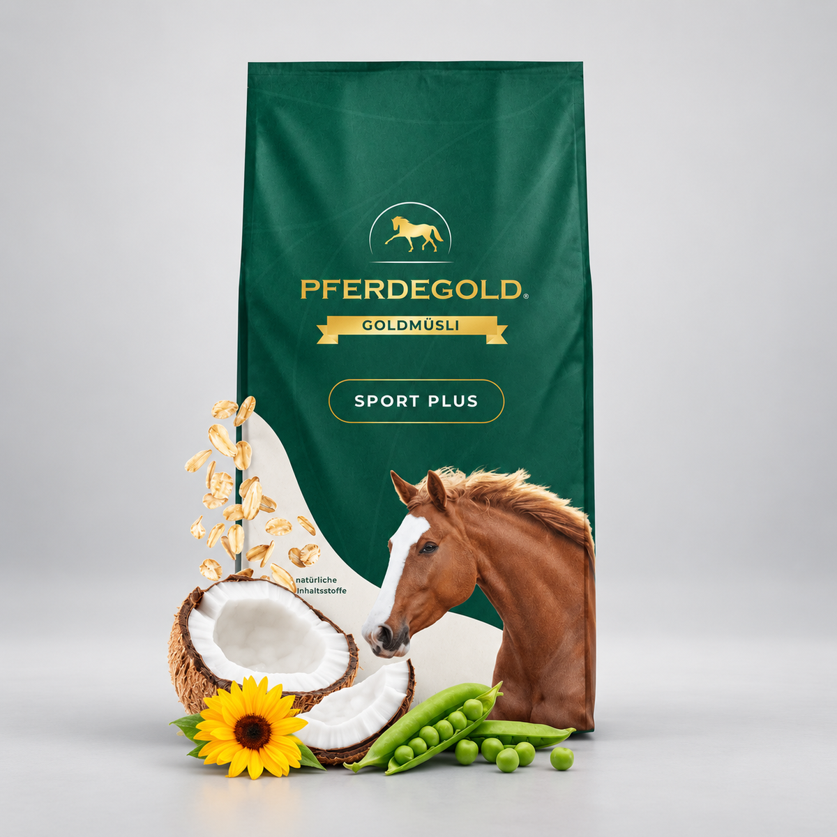 Pferdegold® Goldmüsli® Sport Plus – Oat-Based Competition Horse Feed
