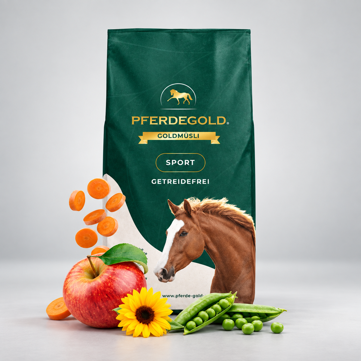 Pferdegold® Goldmüsli® Sport – Grain-Free Horse Feed, High Protein