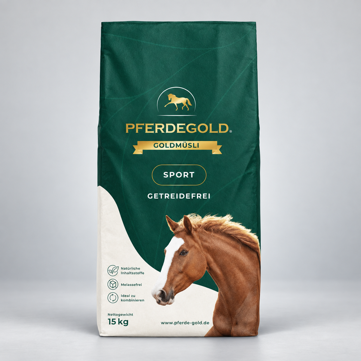 Pferdegold® Goldmüsli® Natur Pur – Pferdemüsli getreidefrei & faserreich