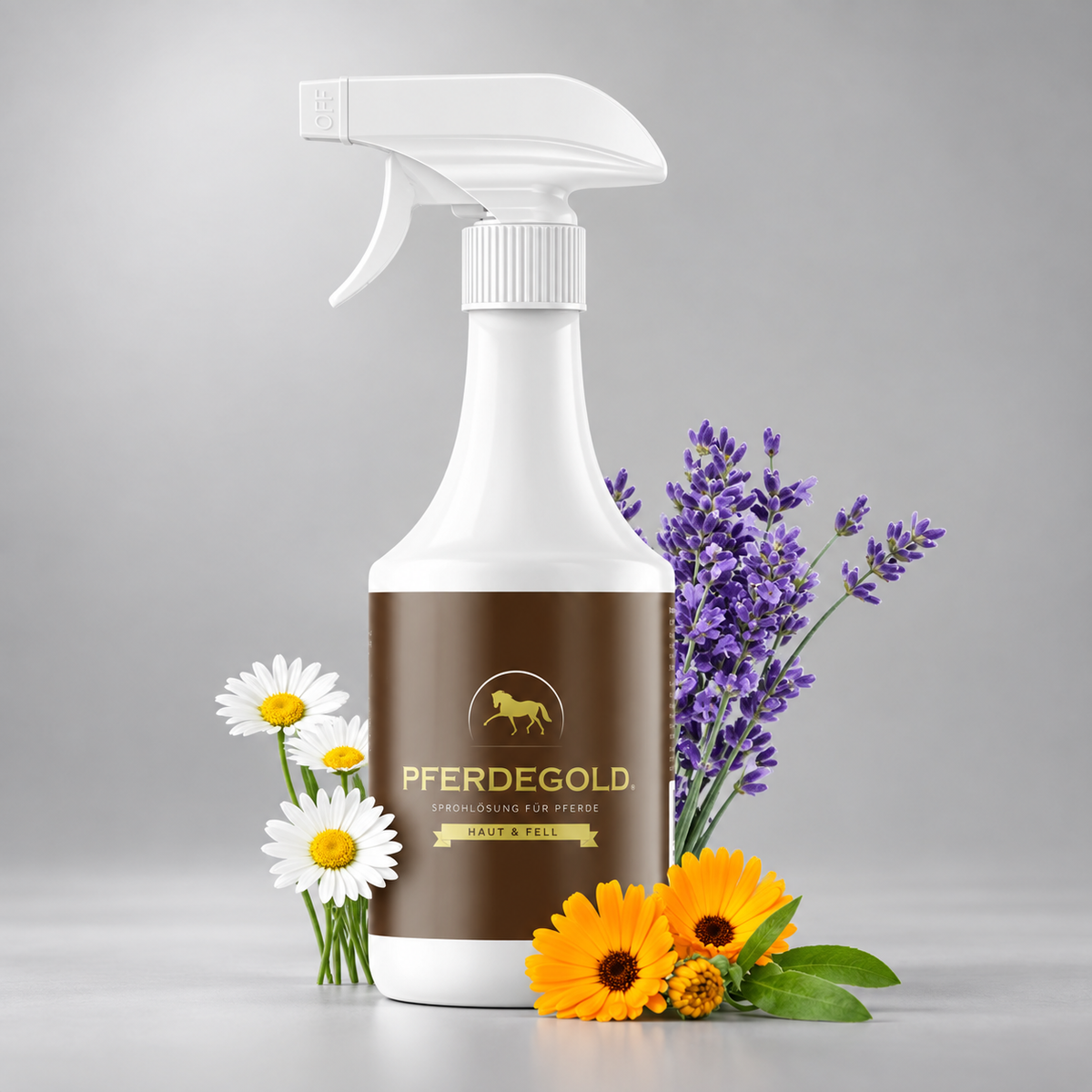 Pferdegold® Skin & Coat Spray – Horse Skin Care, Coat Shine Spray, 1 L