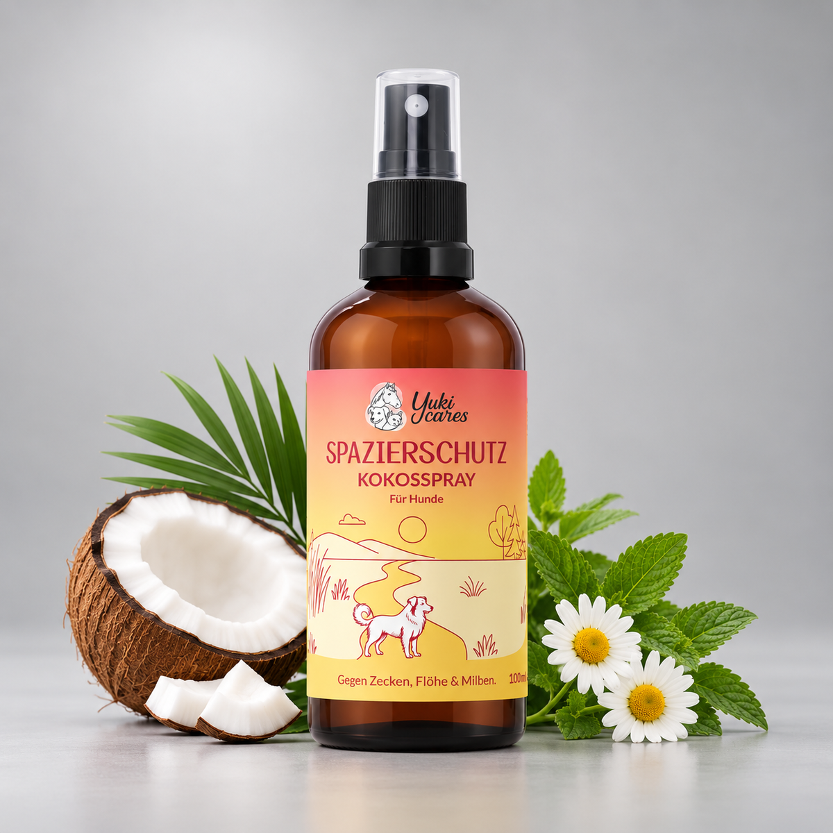 Yuki cares Spazierschutz – Coconut & Neem Oil Spray for Dogs & Horses