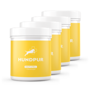 Hundpur® Skin & Coat – Dog Coat Supplement with Zinc & Biotin
