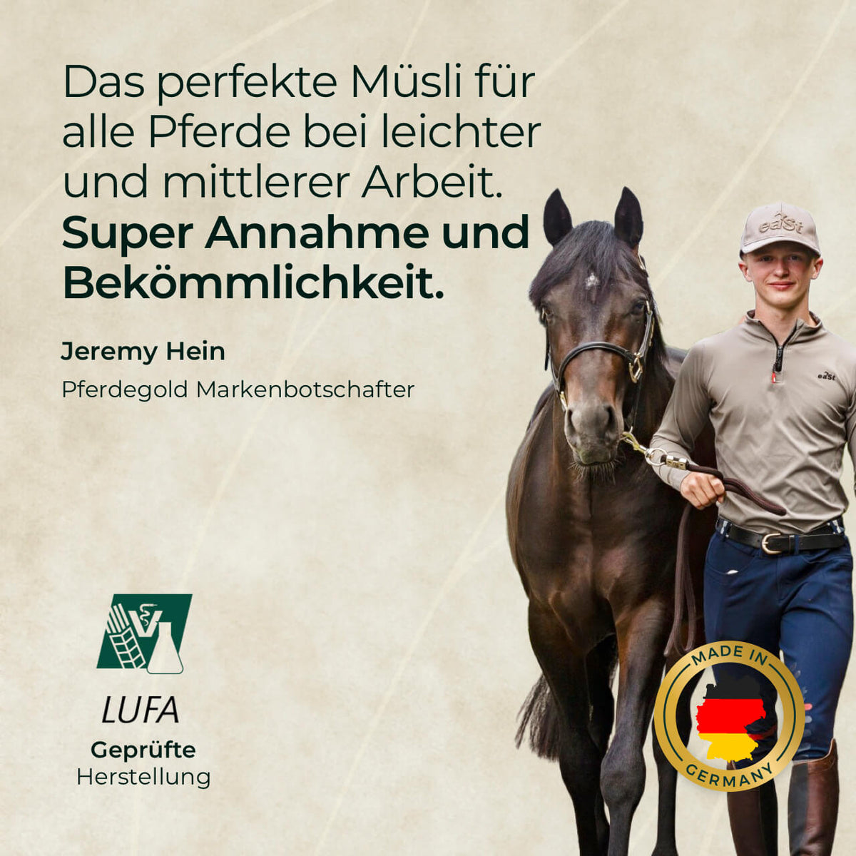Pferdegold® Goldmüsli® Kräuter Glück – Horse Herbs Muesli, Grain-Free