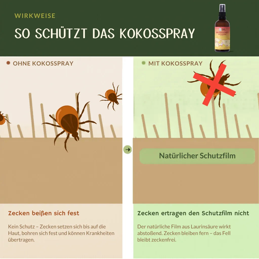 Yuki cares Spazierschutz – Coconut & Neem Oil Spray for Dogs & Horses
