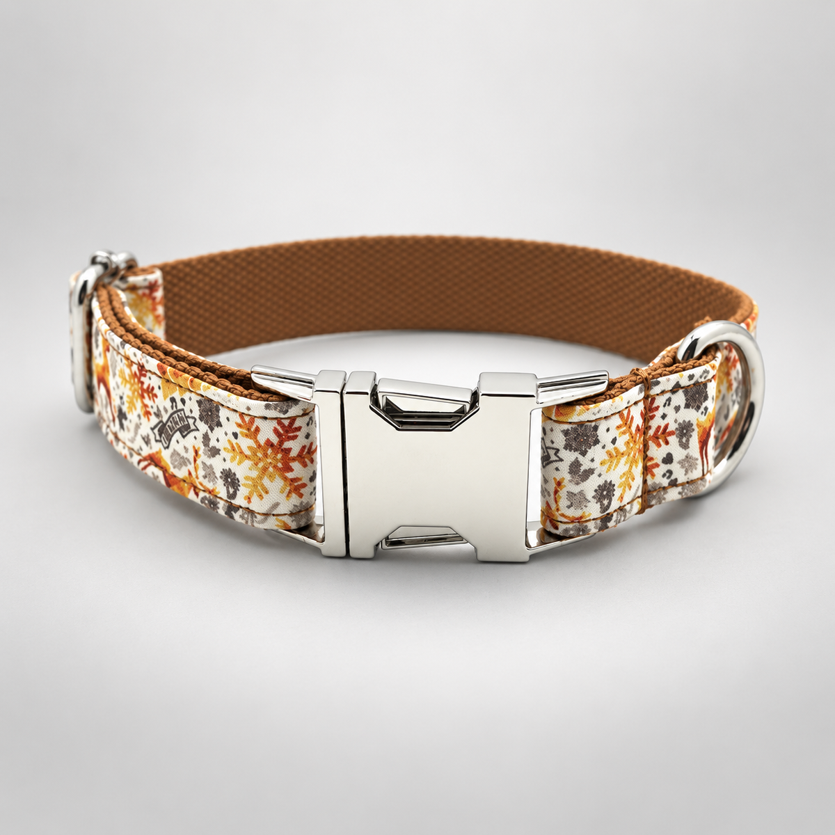 Christmas Dog Collar & Christmas Cat Collar in Gold – Polyester