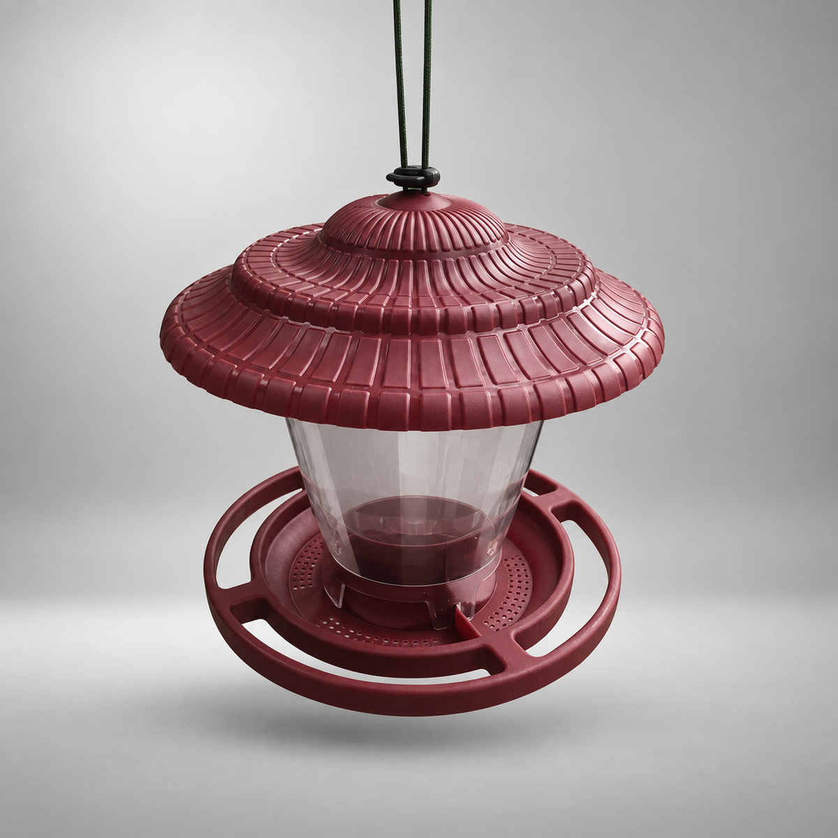 Hanging Bird Seed Feeder – Transparent Hanging Bird Feeder with Roof