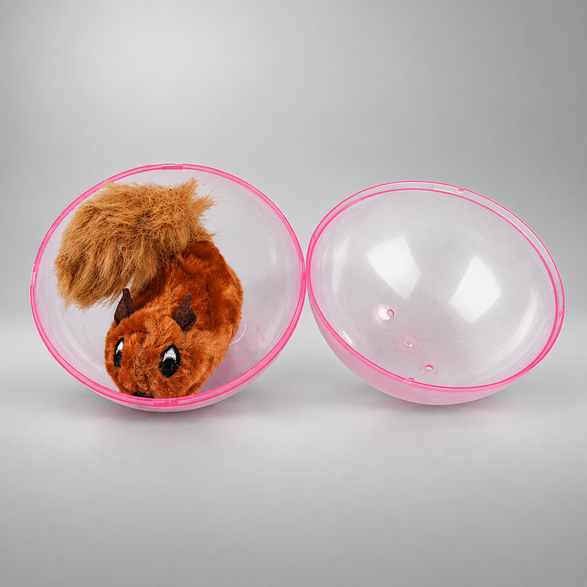 Interactive Cat Toy Ball – Self-Rolling Ball, Plush Mouse or Rabbit