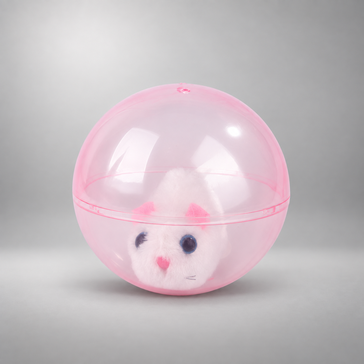 Interactive Cat Toy Ball – Self-Rolling Ball, Plush Mouse or Rabbit