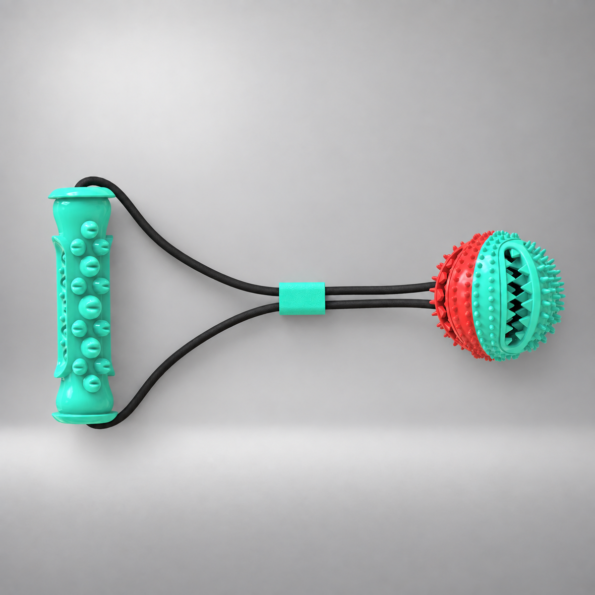 Dog Tug Toy – Dog Tug of War Toy, TPR Training Ball with Rope & Handle