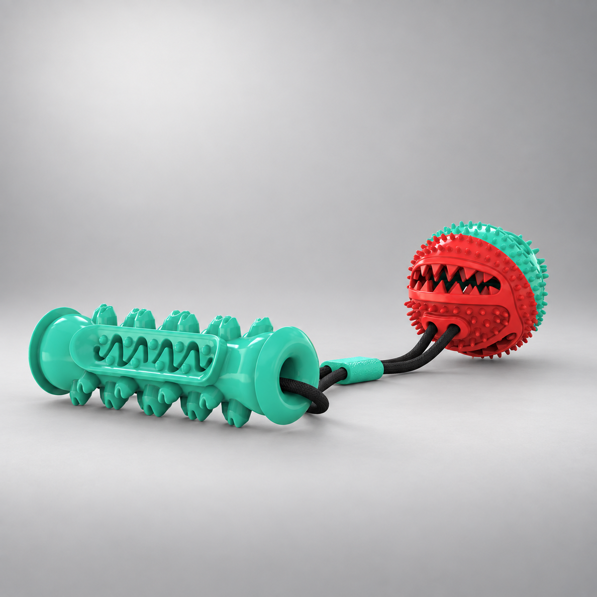 Dog Tug Toy – Dog Tug of War Toy, TPR Training Ball with Rope & Handle