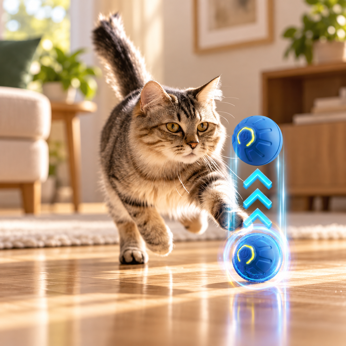 Interactive Dog Ball & Interactive Cat Ball – Self-Moving Ball, 42 mm