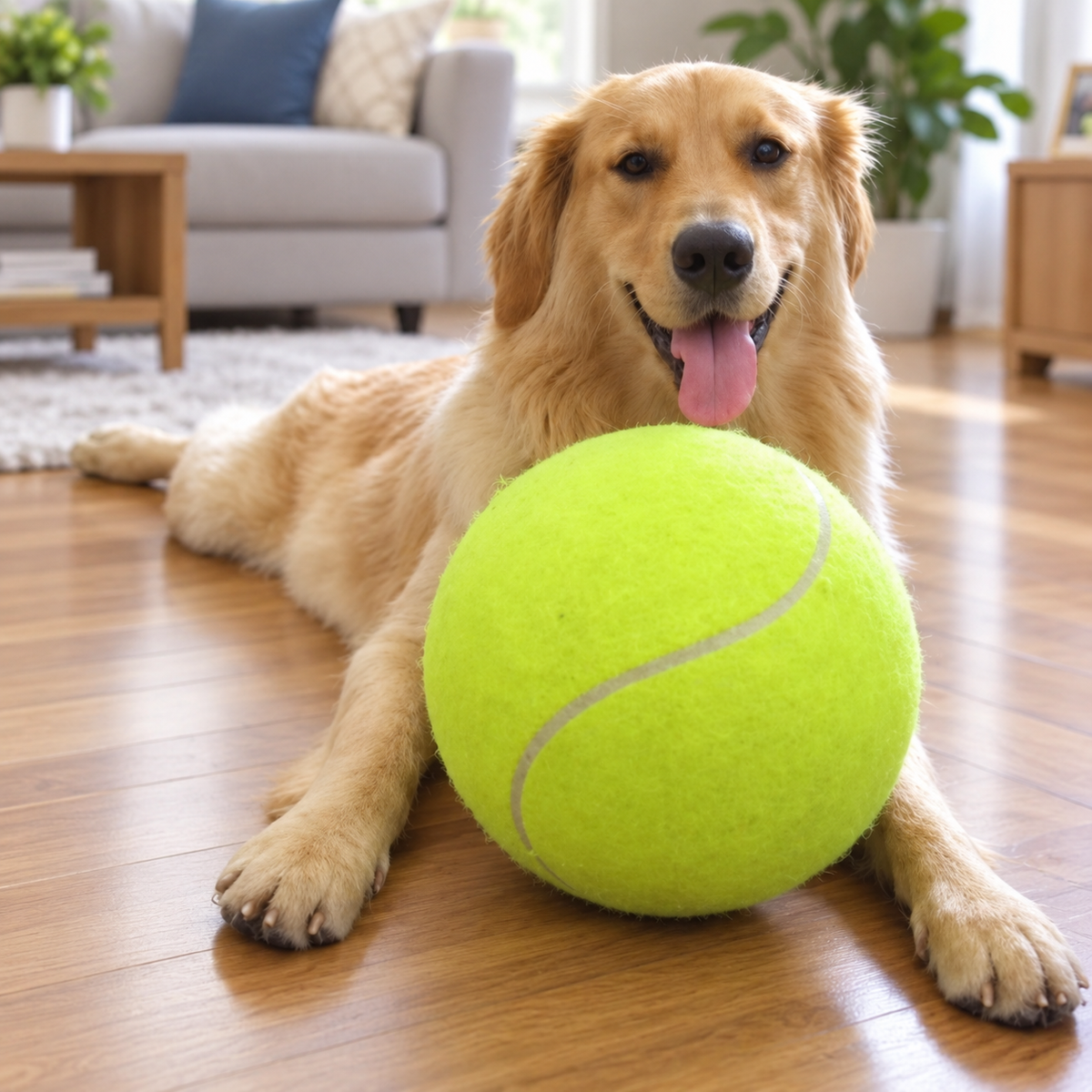 Giant Tennis Ball for Dogs – Inflatable XXL Tennis Ball, 24 cm