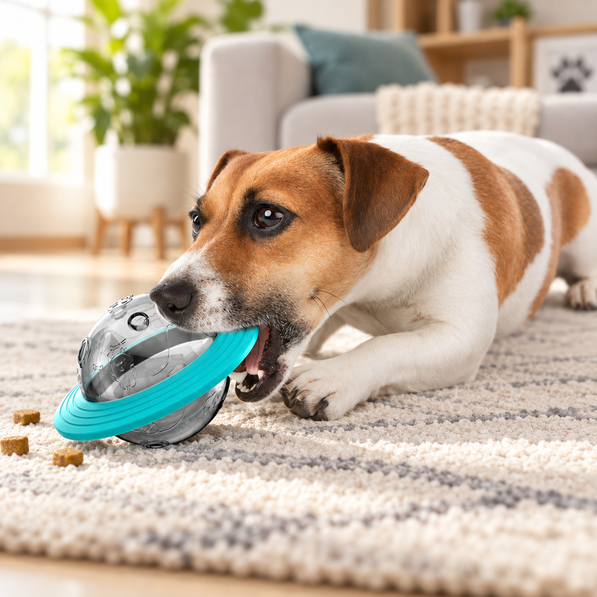 Dog Treat Ball – Treat Dispensing Ball for Dogs, Puzzle & Slow Feeder