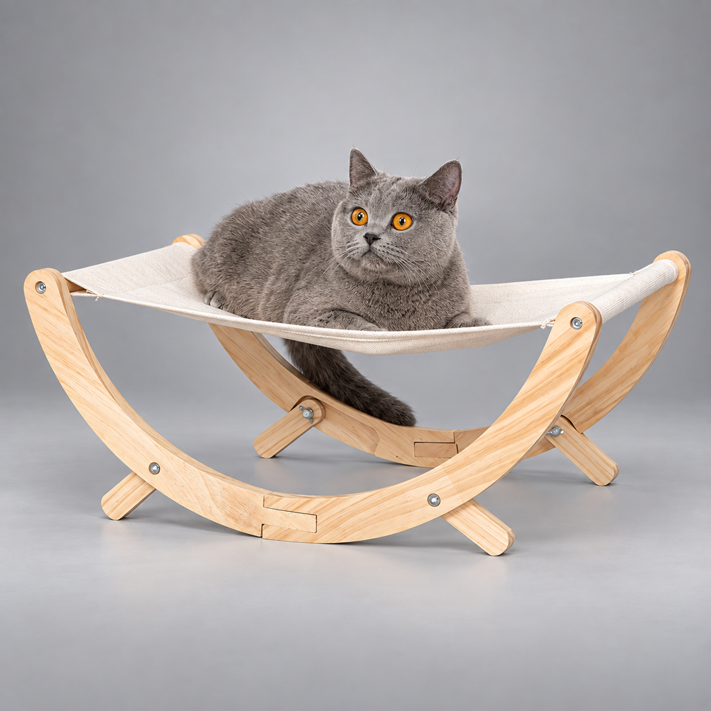 Cat Sofa & Cat Scratching Bed – Plush or Canvas Lounger, Small Dogs