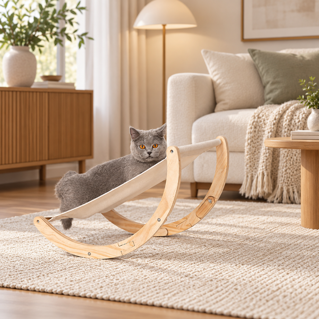 Cat Sofa & Cat Scratching Bed – Plush or Canvas Lounger, Small Dogs