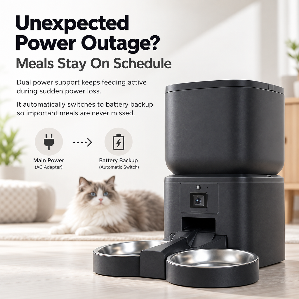 Automatic Cat Feeder with Camera – Wi-Fi Cat Feeder, HD, Cats & Dogs