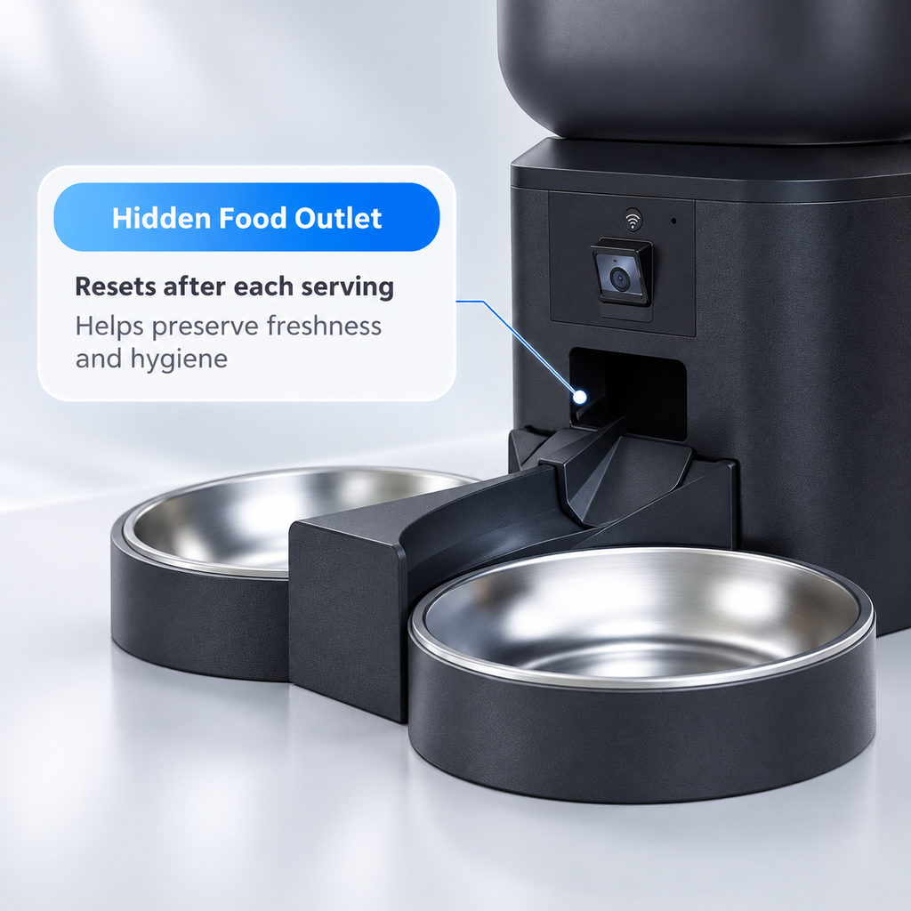 Automatic Cat Feeder with Camera – Wi-Fi Cat Feeder, HD, Cats & Dogs