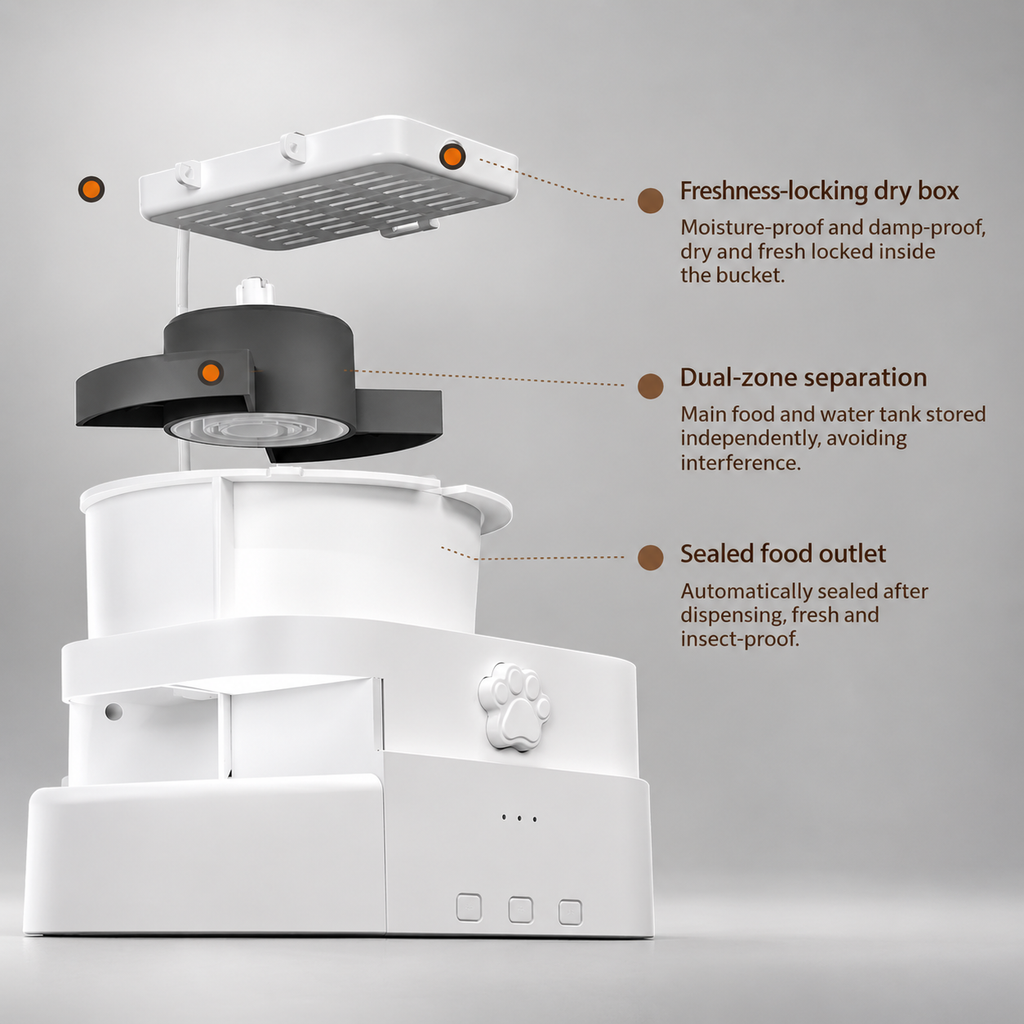 Automatic Cat Feeder & Water Dispenser – Automatic Dog Feeder with App