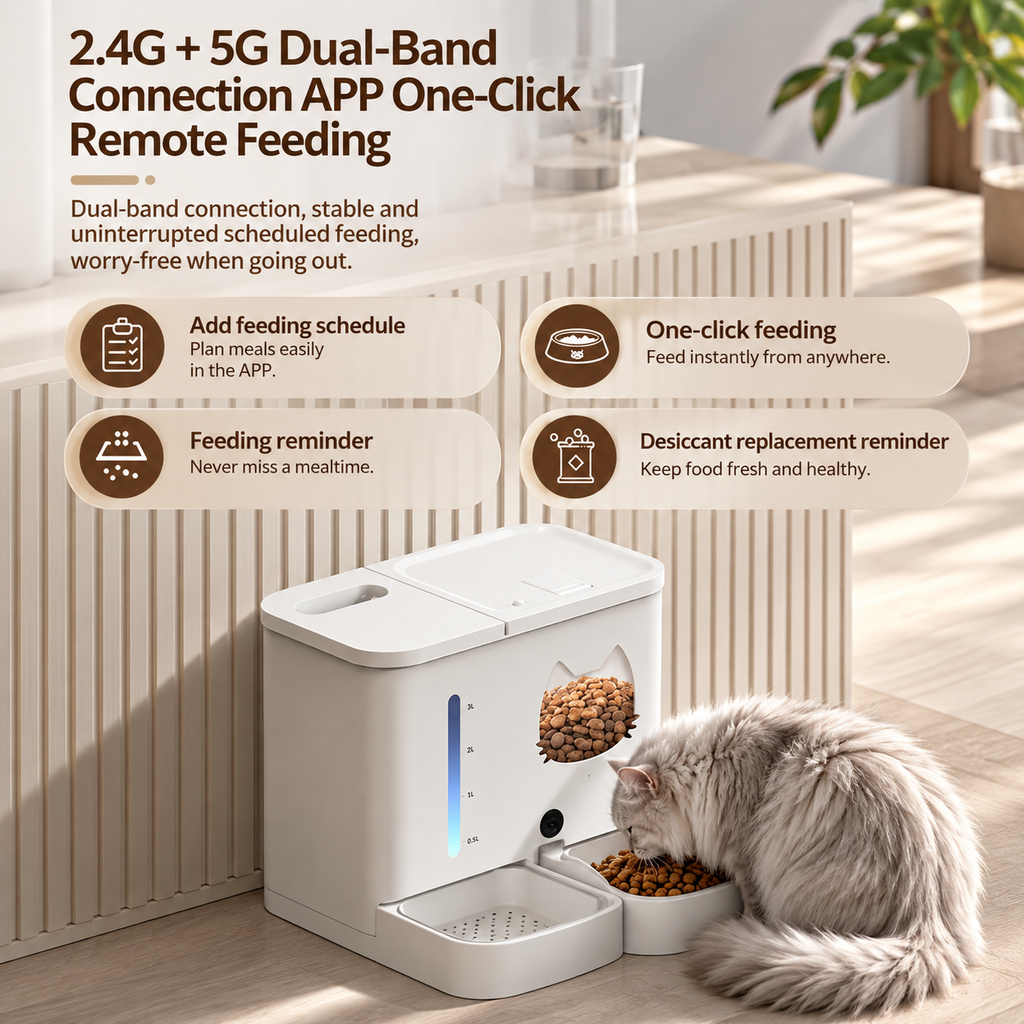Automatic Cat Feeder & Water Dispenser – Automatic Dog Feeder with App