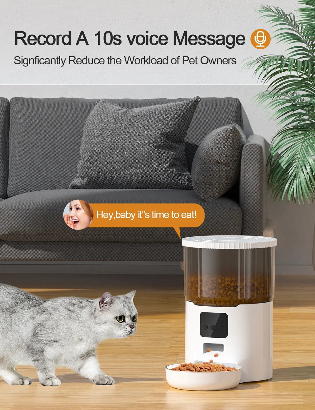 Automatic Smart Pet Feeder for Cats and Dogs