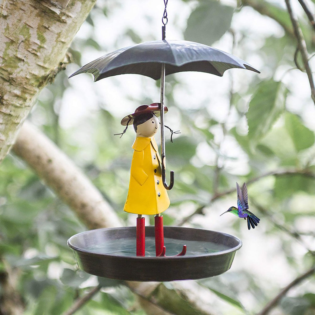 Hanging Bird Feeder, Umbrella Design – Bird Feeder Tray for Wild Birds